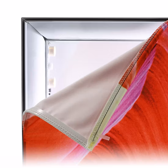 PVCフリーのバックライト付き昇華生地、100%リサイクル可能、しわになりにくい