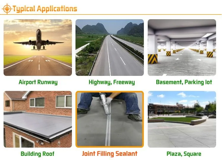 Single Part Self Leveling Polyurethane Concrete Road Adhesive