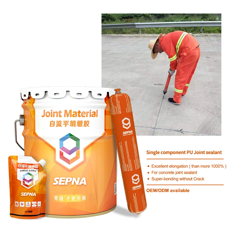 Single Part Self Leveling Polyurethane Concrete Road Adhesive